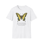 T-shirt graphique papillon — Machaon jaune vintage