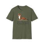 T-shirt — Adorable illustration d’hermine : « Je pèse 70 grammes, je chasse des lapins »