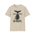 Whale Tail 'En Route' T-Shirt — Nautical Travel Graphic Tee