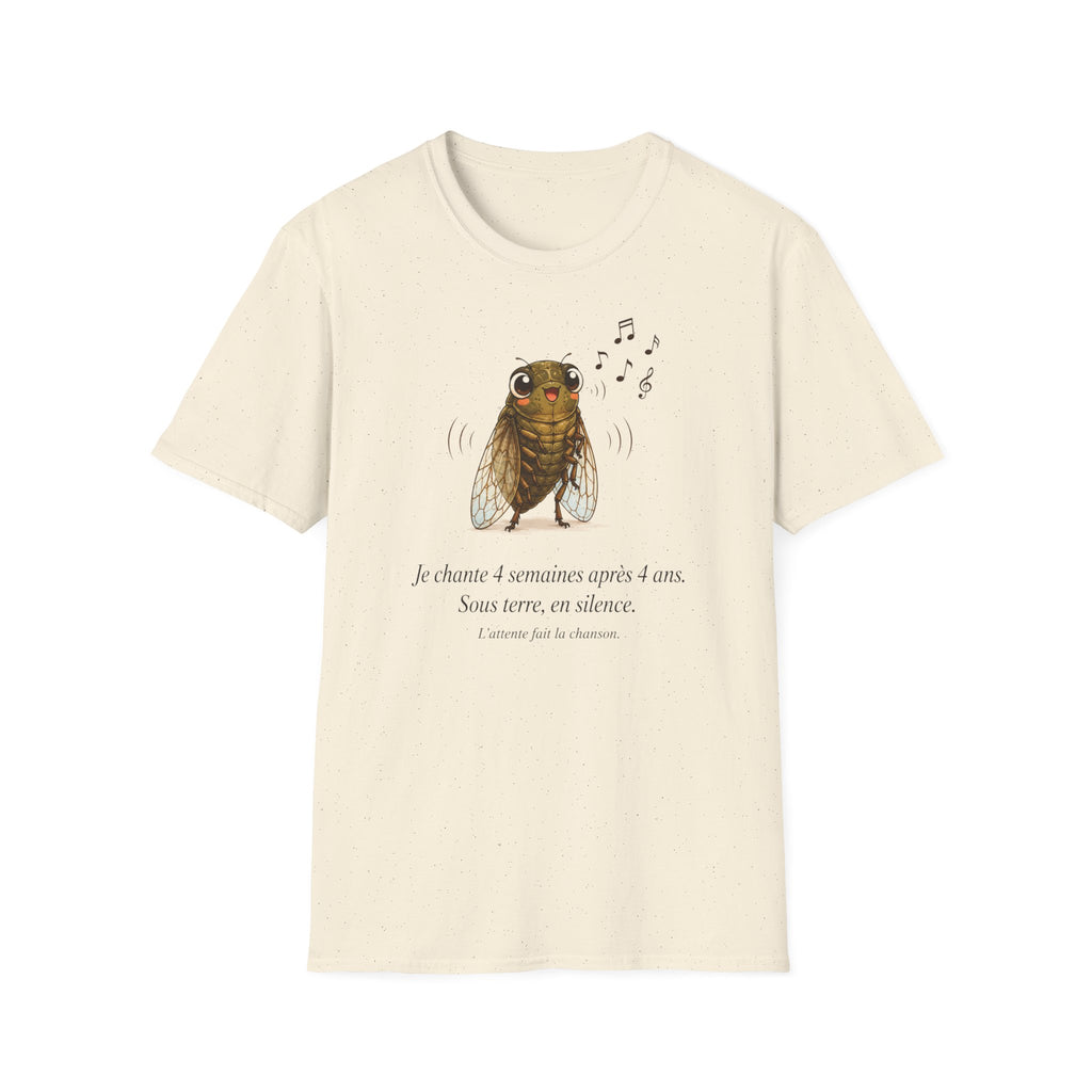 T-shirt « Chœur des cigales » — T-shirt illustré avec une adorable cigale chantante