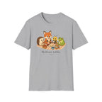 T-shirt enfant « Pique-nique des animaux » — Renard, hérisson, abeille et grenouille — Adorable illustration « Meilleure tablée »