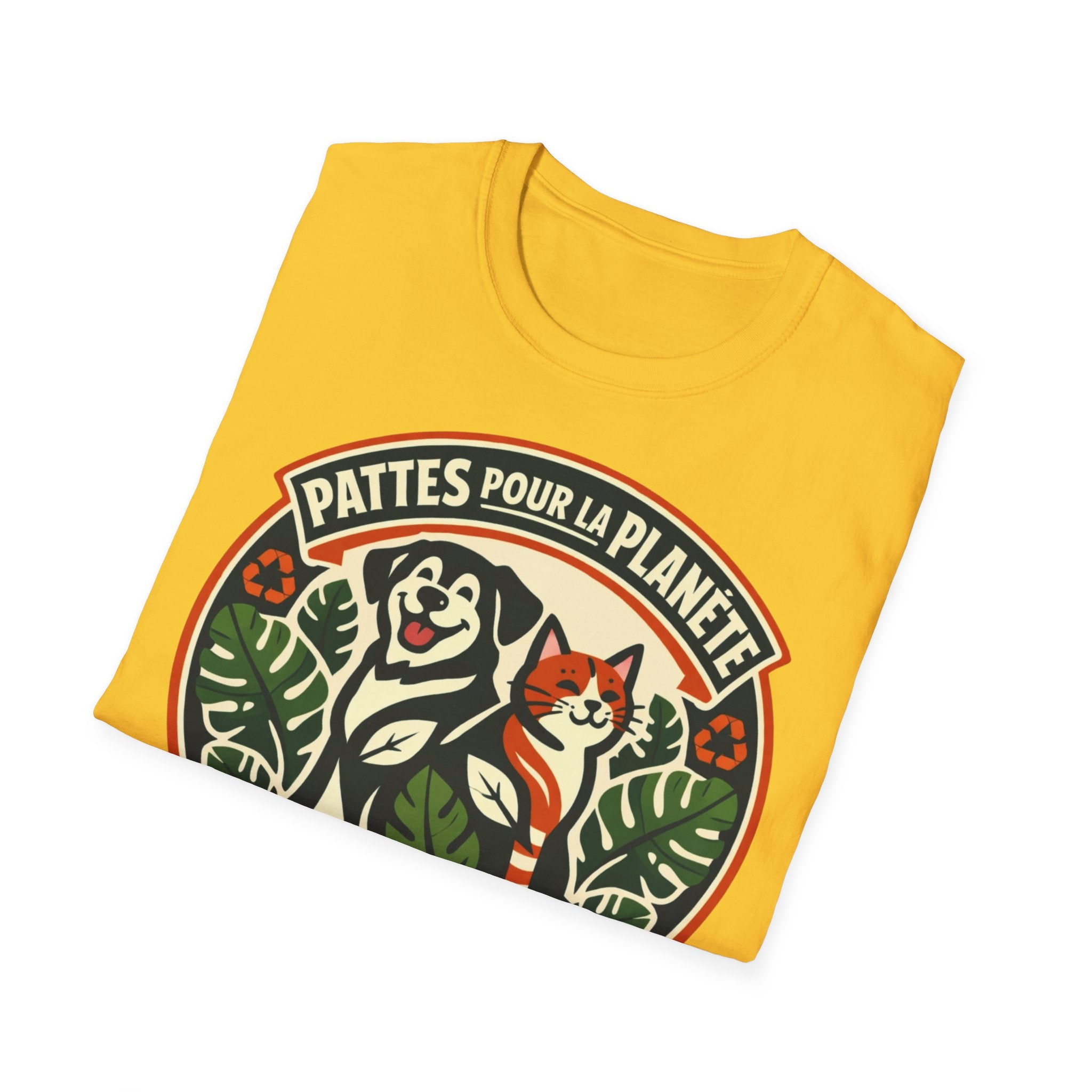 T-Shirt — "Pattes Pour La Planète" Eco Pet Rescue Tee (Adopte • Réutilise • Aime)