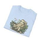 Sloth Eco T-Shirt — "Je sauve la planète demain" Cute Sustainable Vibe Tee