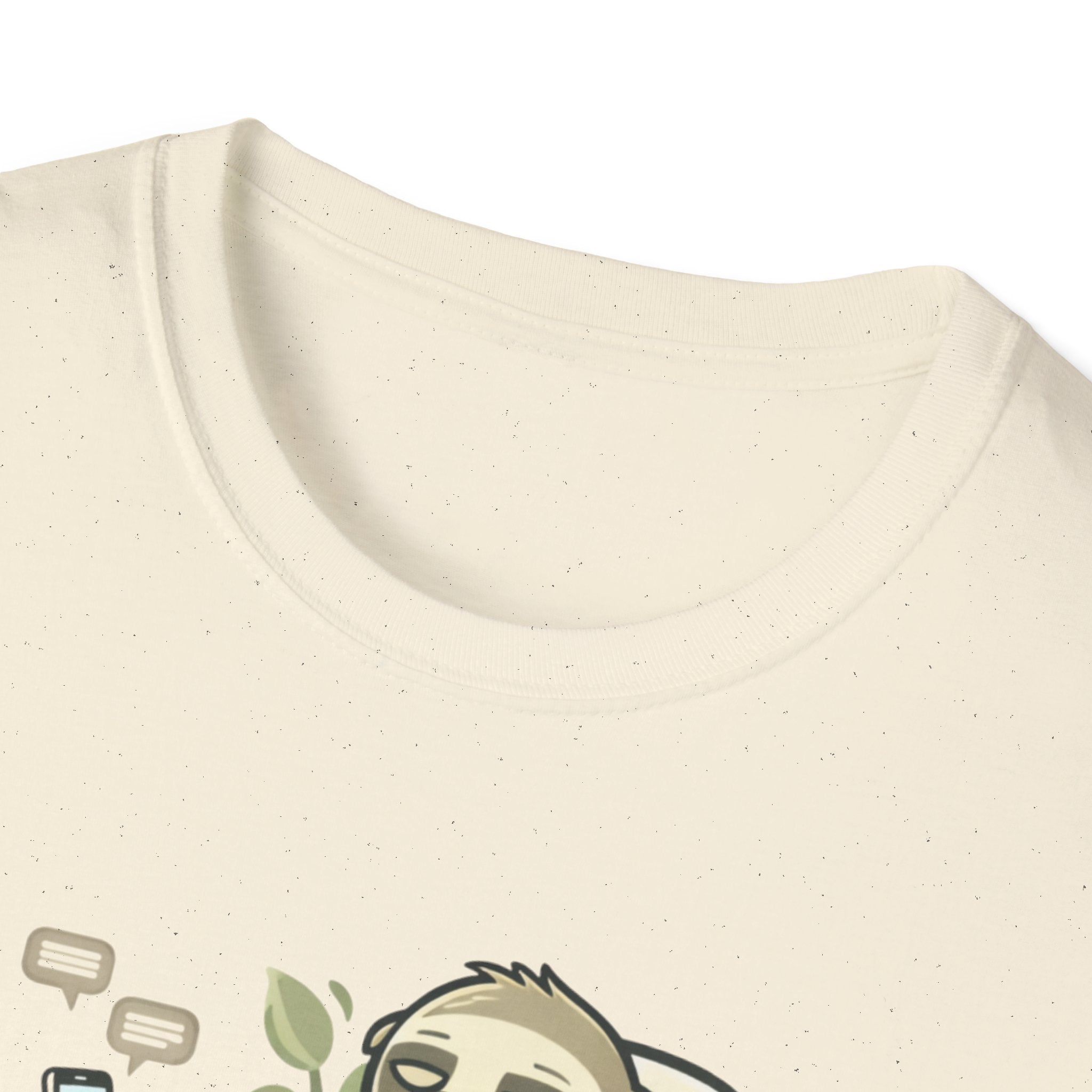 Sloth Eco T-Shirt — "Je sauve la planète demain" Cute Sustainable Vibe Tee