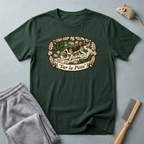T-shirt — Graphique vintage nature lapin «Sur la piste»