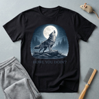 Howling Wolf T-Shirt — Moonlit Forest Graphic T-Shirt “Howl You Doin?”