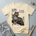 T-shirt graphique Léopard «Esprit Sauvage»