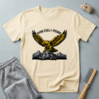 T-shirt aigle au-dessus des montagnes — T-shirt outdoor vintage «Entre Ciel et Pierre»