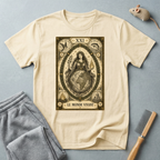 T-shirt Tarot «Le Monde» — Illustration vintage de l'Arcane XXI