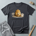 T-shirt graphique Lion — T-shirt safari vintage «Gardien de la savane»
