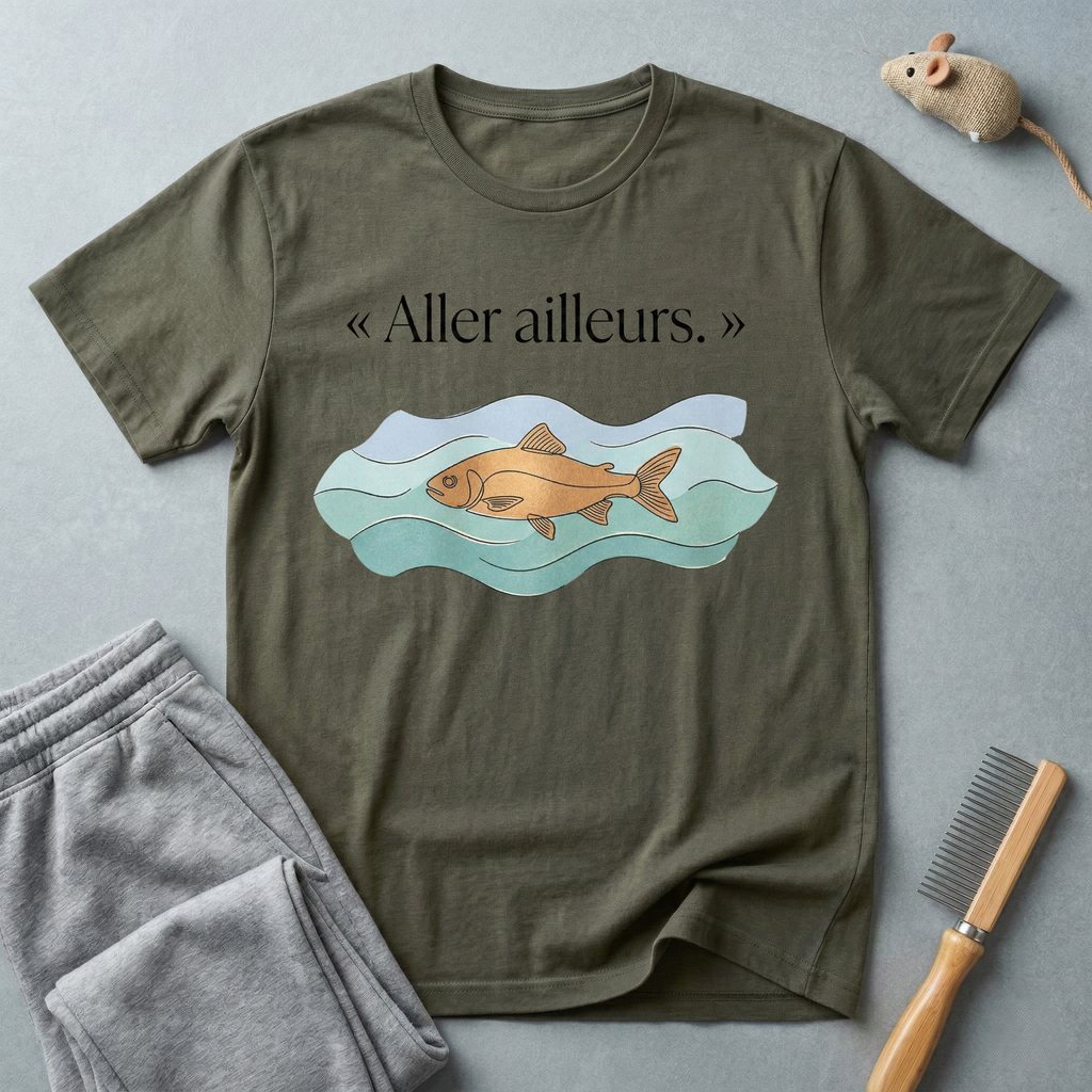 T-shirt Poisson «Aller Ailleurs»