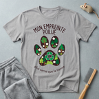 "Mon empreinte poilue" Graphisme de patte florale