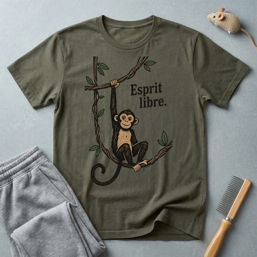 T-shirt Singe «Esprit Libre»