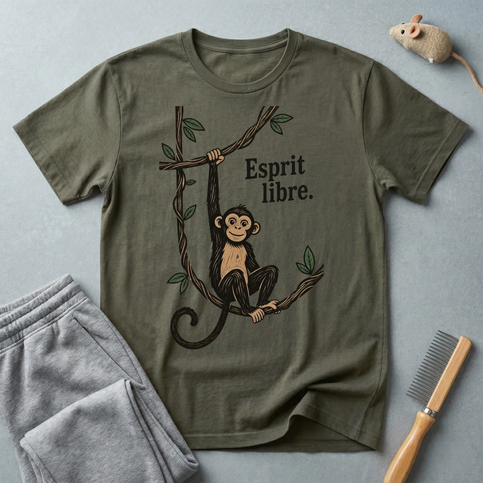 T-shirt Singe «Esprit Libre»