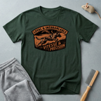 T-shirt écusson Berger allemand — «Loyal & Inébranlable / Vitesse & Précision» Blason vintage