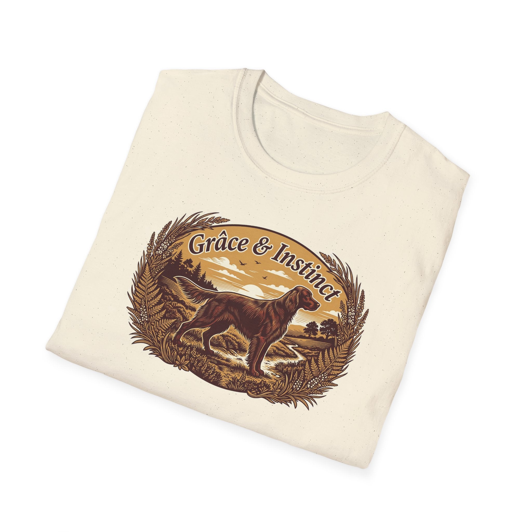 T-shirt Renard «Grâce & Instinct» — T-shirt graphique vintage de faune sauvage pour les amoureux de la nature
