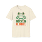 T-shirt illustré avec grenouille — « Indicateur de qualité »