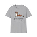 T-shirt — Adorable illustration d’hermine : « Je pèse 70 grammes, je chasse des lapins »