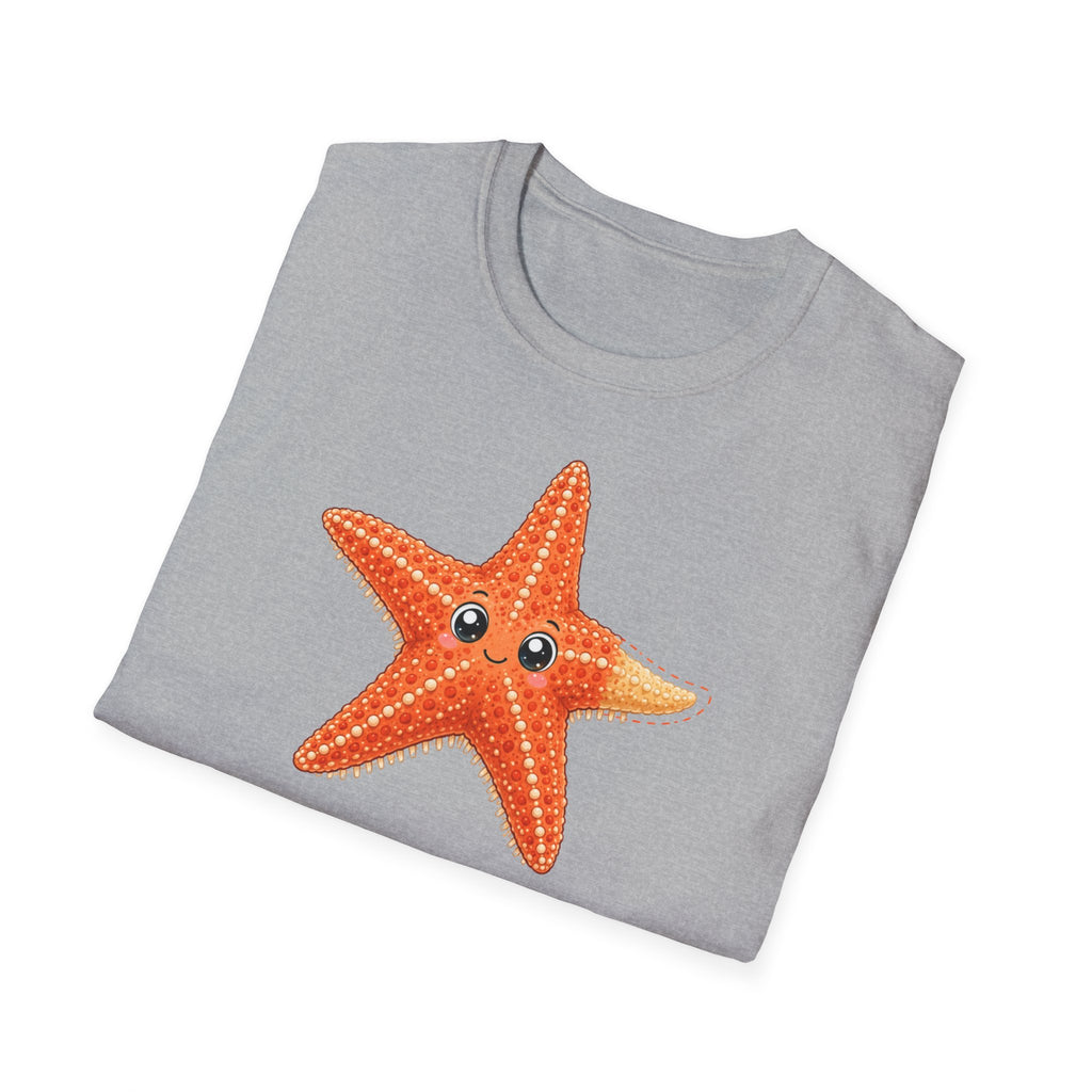 T-shirt graphique avec étoile de mer — Jolie étoile de mer orange