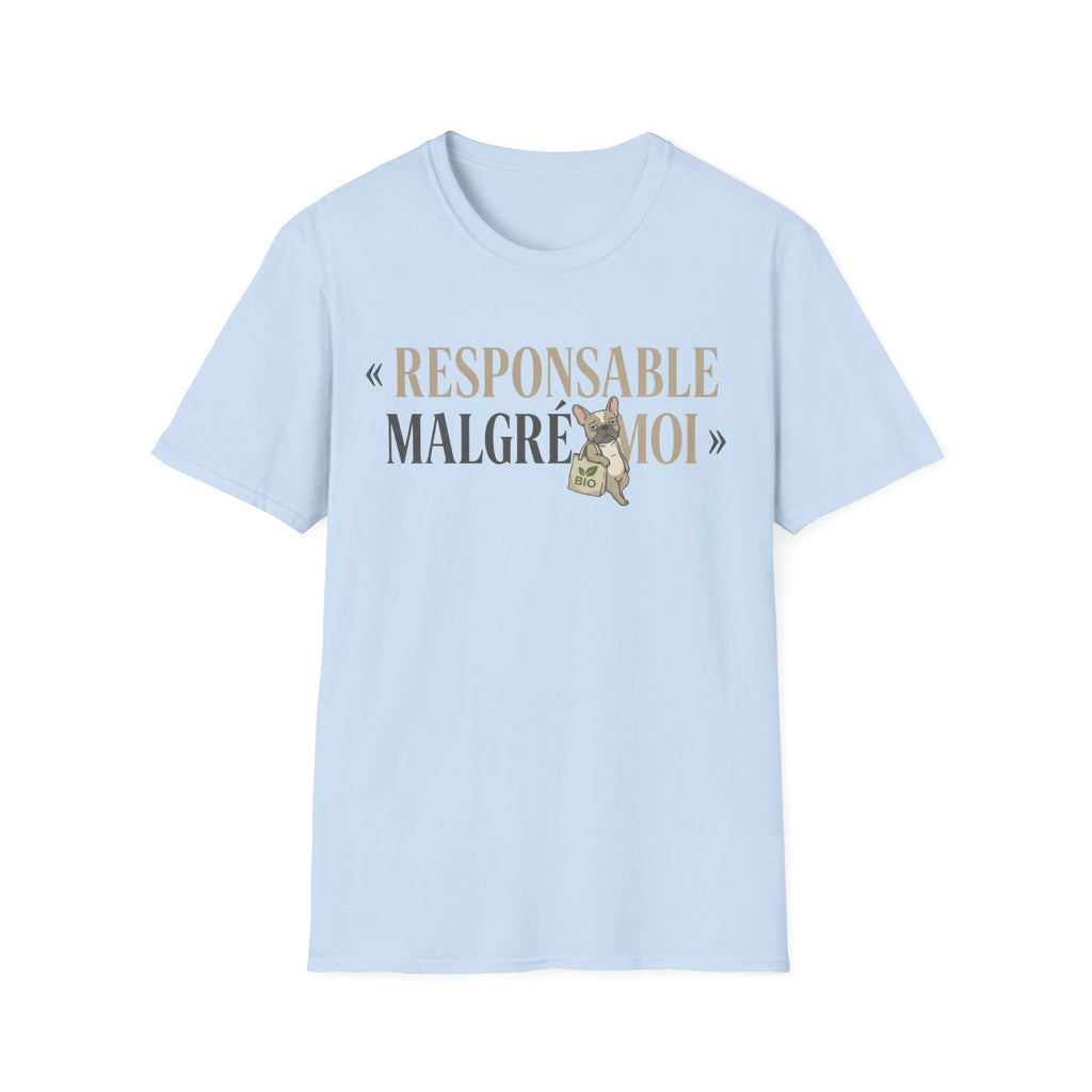 T-Shirt — "Responsable Malgré Moi" Funny French Graphic Tee