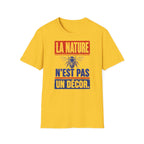 T-shirt — « La nature n’est pas un décor » — T-shirt graphique pour la protection des abeilles
