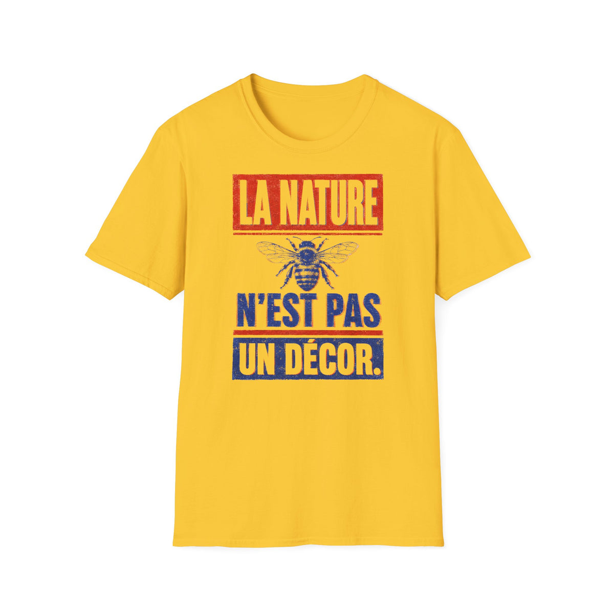 T-shirt — « La nature n’est pas un décor » — T-shirt graphique pour la protection des abeilles