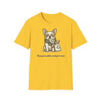 T-Shirt — Cute French Bulldog Graphic “Responsable malgré moi”