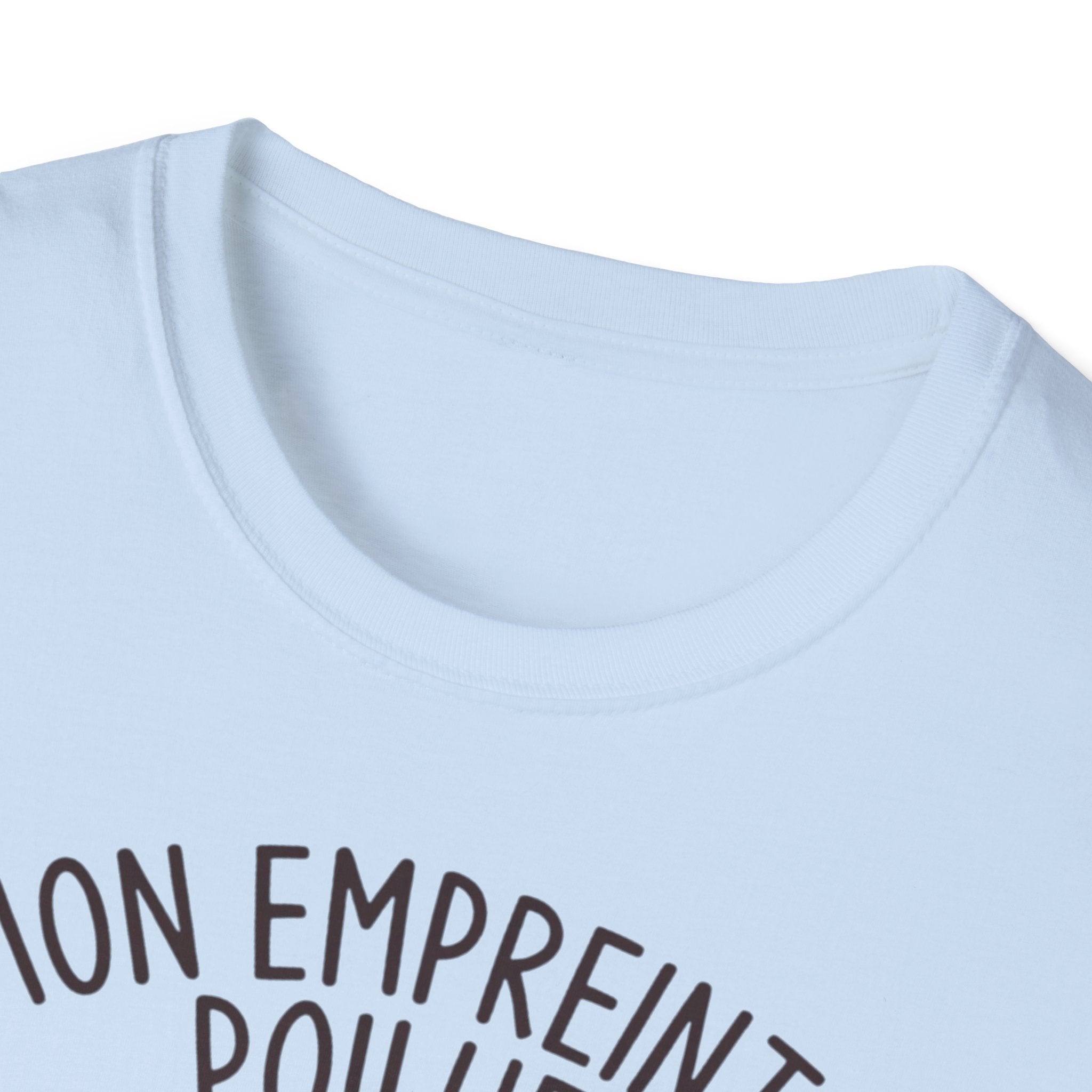 French Paw Print T‑Shirt — "Mon empreinte poilue" Floral Paw Graphic