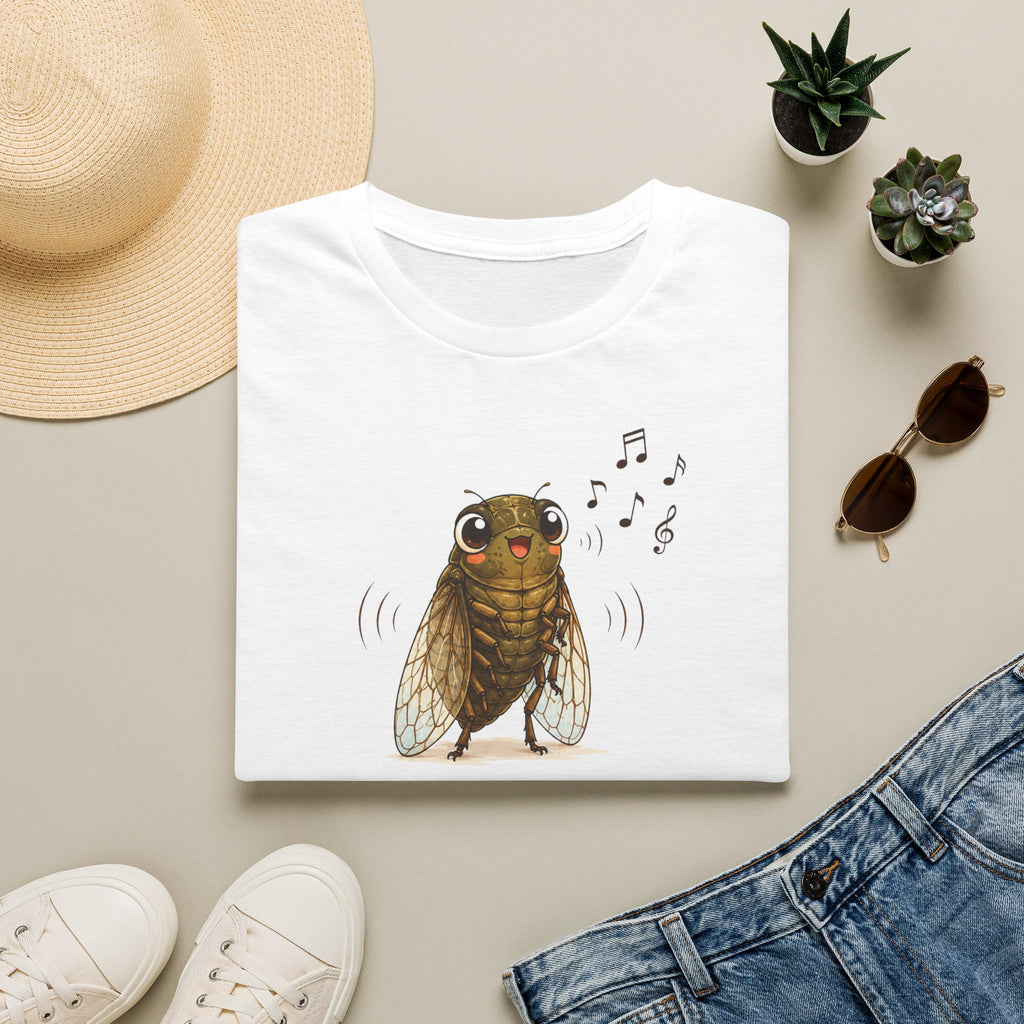 T-shirt « Chœur des cigales » — T-shirt illustré avec une adorable cigale chantante