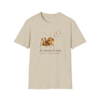 T-shirt illustré avec grillon — « Je chante le soir » — Adorable grillon chanteur