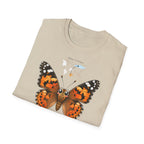 T-shirt illustré avec papillon