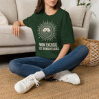 T-shirt Hérisson et énergie renouvelable — « Mon énergie est renouvelable » — T-shirt graphique écoresponsable