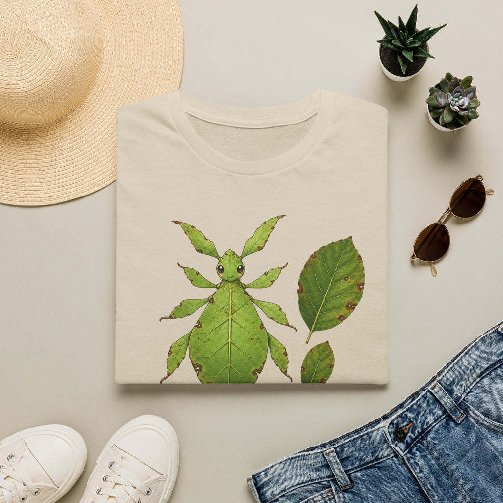 T-shirt Insecte-feuille — Illustration botanique d’un phasme