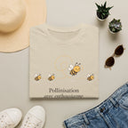 T-shirt Abeille et pollinisation — « Pollinisation avec enthousiasme » — Adorable illustration d’abeille