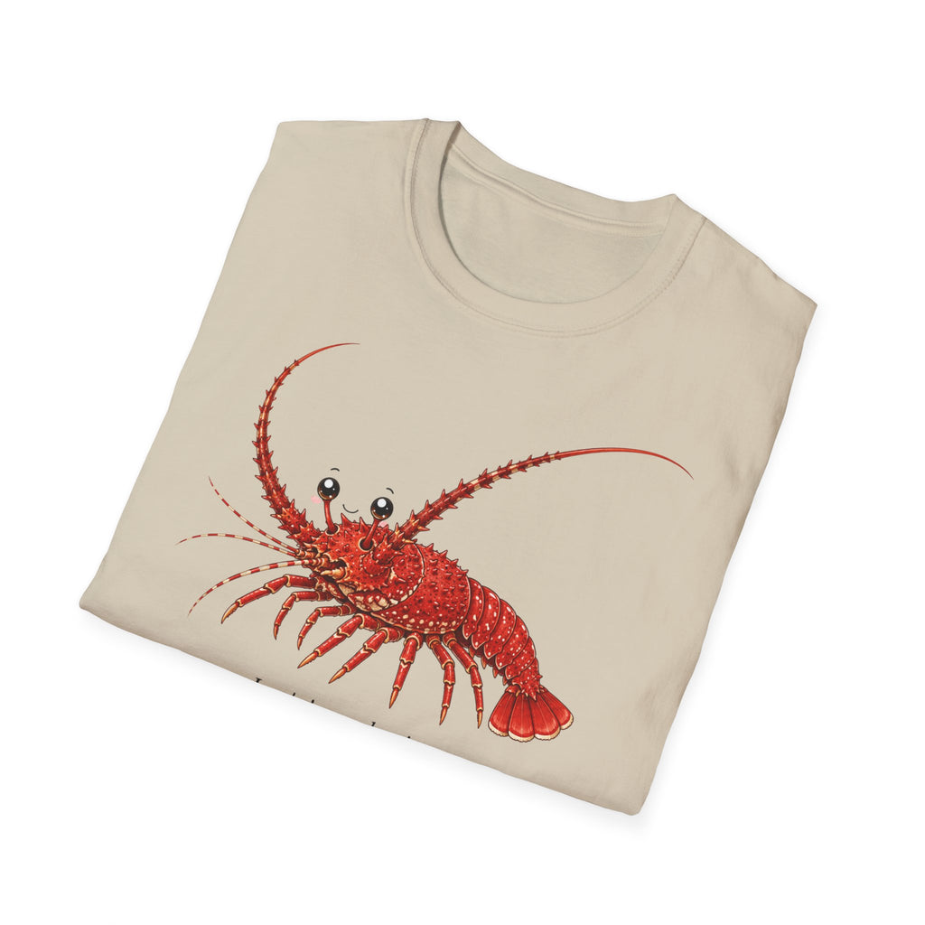 T-shirt illustré avec un homard — « Je n’ai pas peur »
