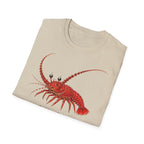 T-shirt illustré avec un homard — « Je n’ai pas peur »