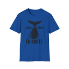 Whale Tail 'En Route' T-Shirt — Nautical Travel Graphic Tee