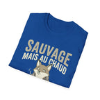 Sauvage Mais Au Chaud Fox T-Shirt — Cozy Vintage Fox Graphic Tee