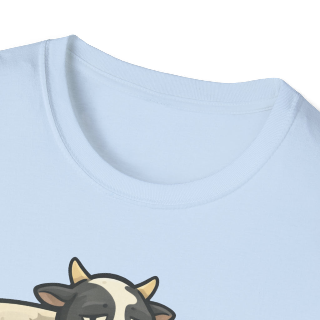 Cow Lounge T-Shirt — Cute Relaxing Cow Illustration with “De rien” Text