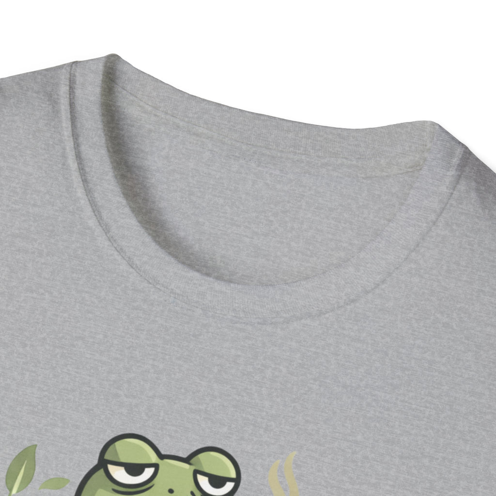 Frog Composting T-Shirt – "J'essaie de composter mes problèmes" French Eco Humor Tee