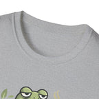 Frog Composting T-Shirt – "J'essaie de composter mes problèmes" French Eco Humor Tee