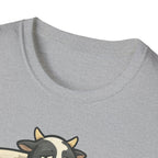Cow Lounge T-Shirt — Cute Relaxing Cow Illustration with “De rien” Text