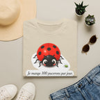 T-shirt Coccinelle — « Je mange 100 pucerons par jour »