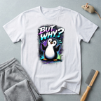 T-shirt graphique pingouin «But Why?»
