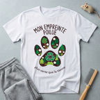 "Mon empreinte poilue" Graphisme de patte florale