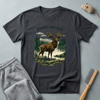 T-shirt Élan « Esprit Sauvage » — T-shirt graphique élan style nature vintage 🦌🌲
