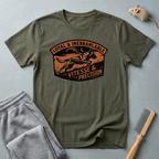 T-shirt écusson Berger allemand — «Loyal & Inébranlable / Vitesse & Précision» Blason vintage