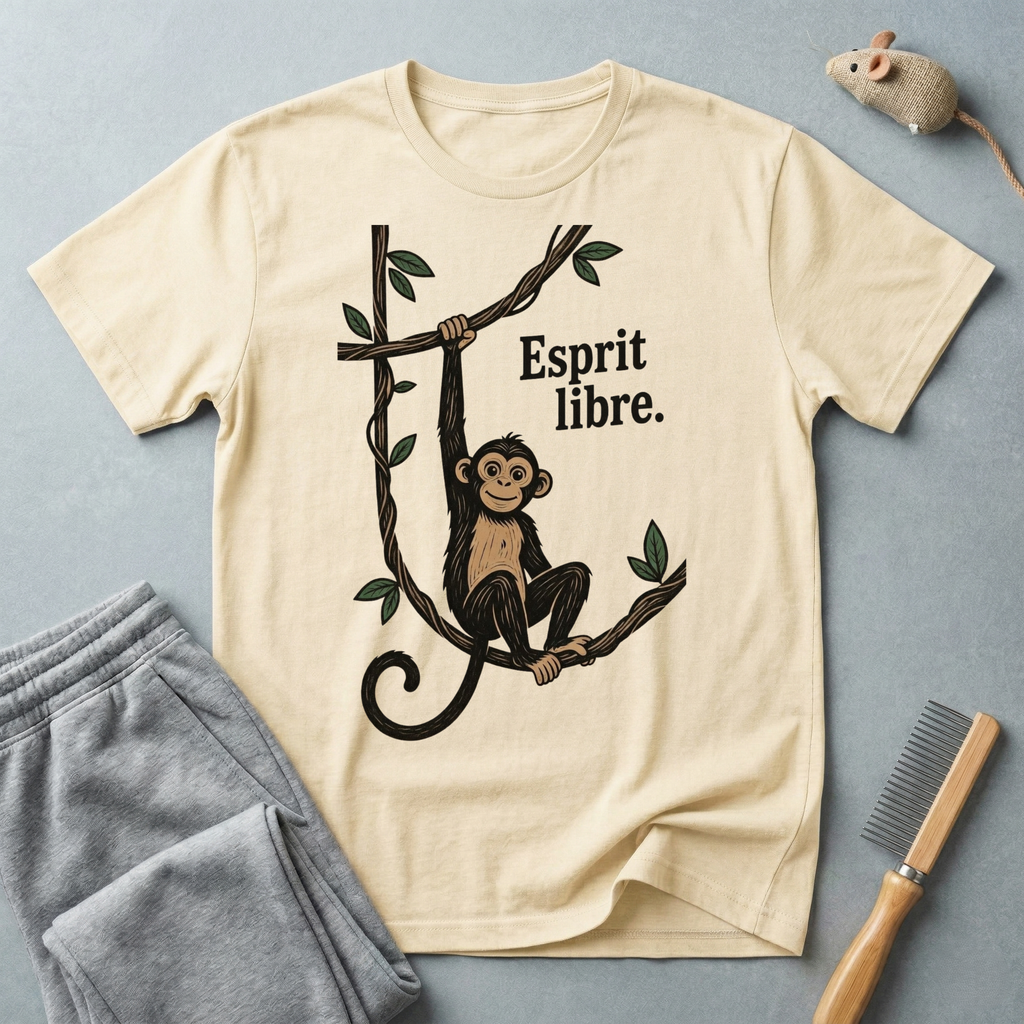 T-shirt Singe «Esprit Libre»