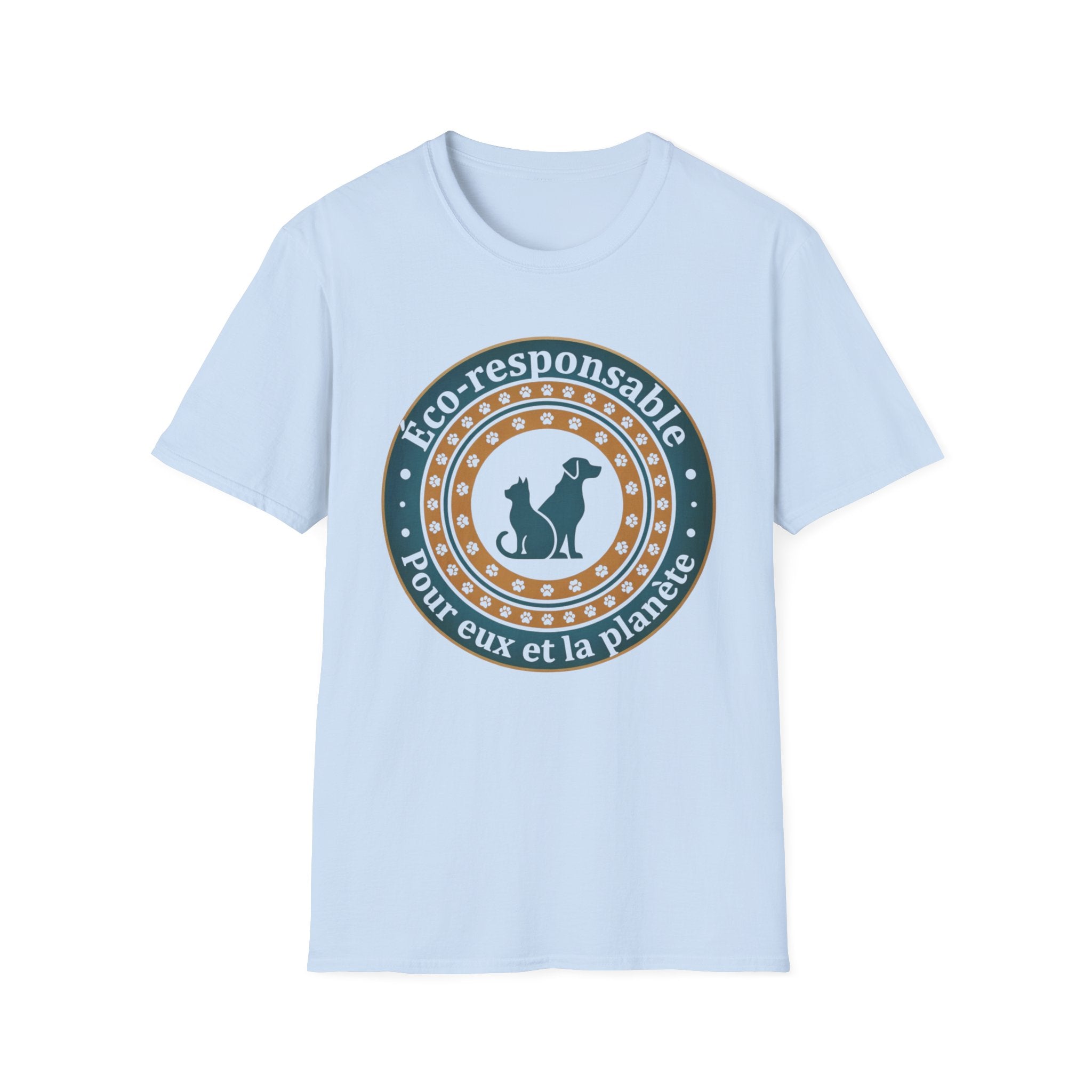 Eco-Responsible Pet T-Shirt — "Éco-responsable pour eux et la planète"