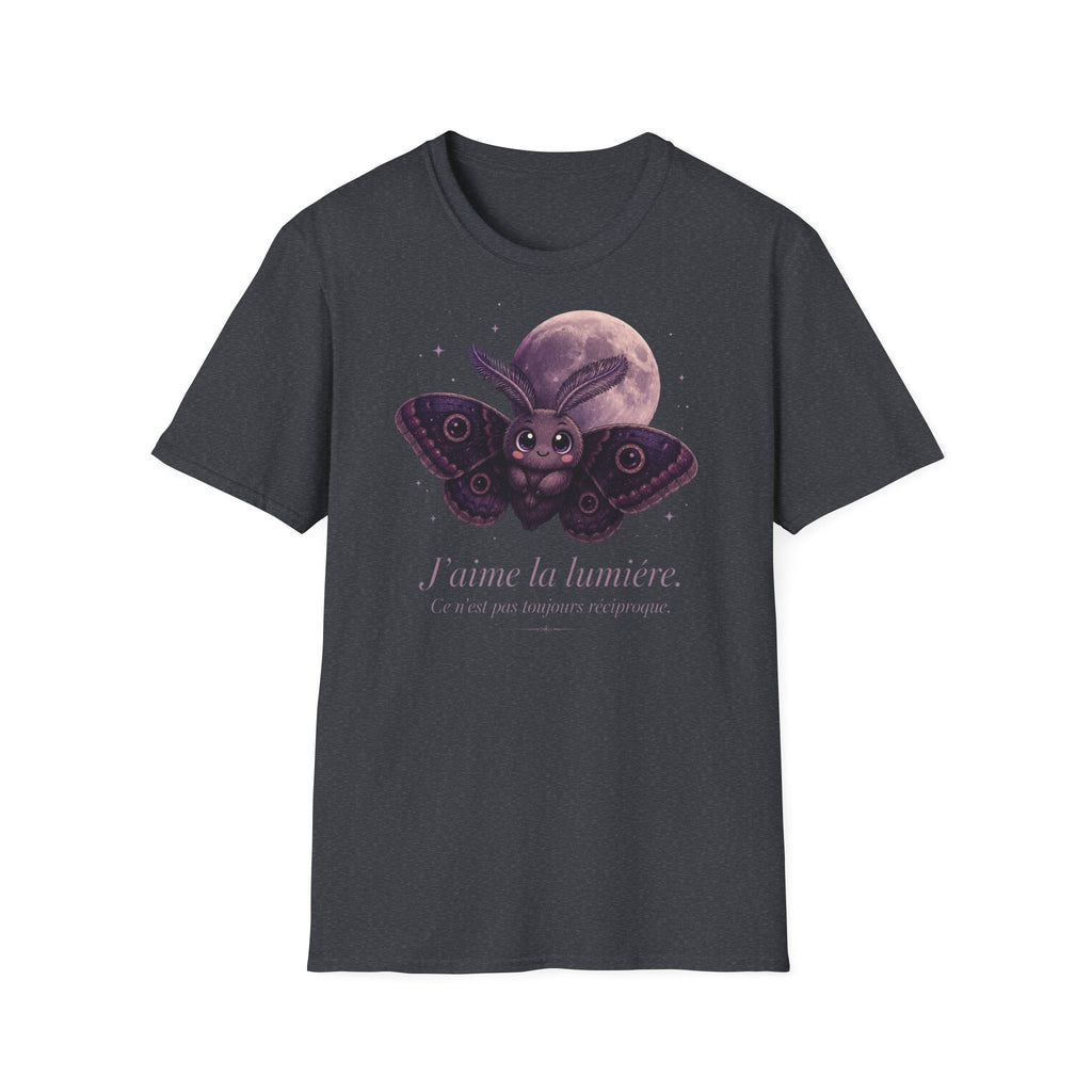 T-shirt avec papillon de nuit et lune — « La Lune » — T-shirt graphique